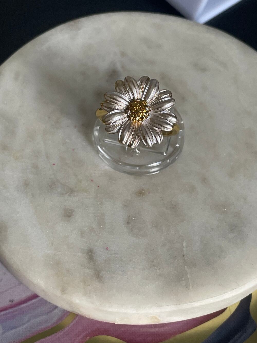 Fashion ring flower 9.5